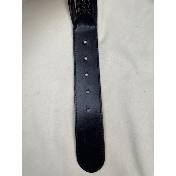 Western Women\'s Belt Black Genuine Leather Braided Size XXL SKU 6191 main image 4